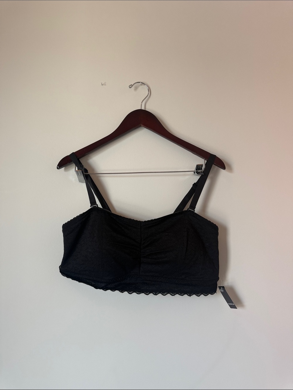 Torrid Black Lace Bandeau Bralette